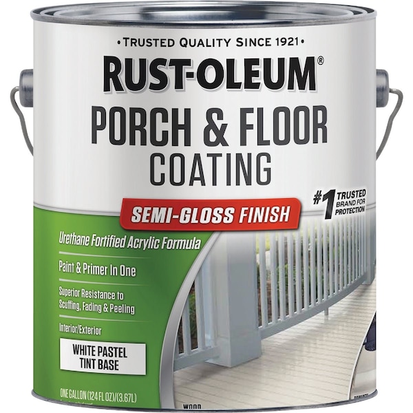 Rust-Oleum 1 Gal. Low VOC Wht Pastel Tint Base Semi-Gloss Porch & Floor Coating 262289 - main
