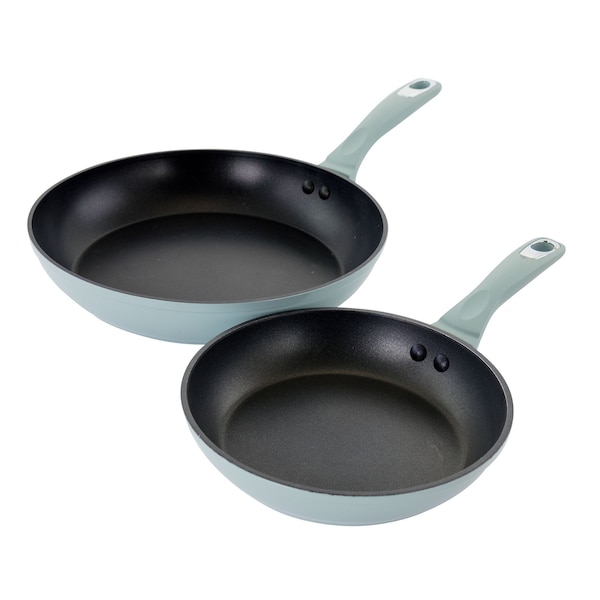 Oster Lynhurst 2 Piece Aluminum Nonstick Frying Pan Set in Blue 124909.02 - main