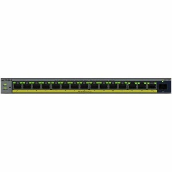 Netgear 16-PORT GIGABIT ETHERNET EASY SMART POE+ SWITCH WITH 1 DEDICATED SFP PORT 180W GS116EP-100NAS - main