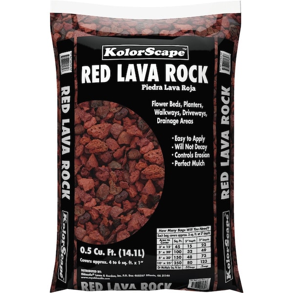 Kolorscape 0.5 Cu. ' Red Lava Rock 40200032 - main