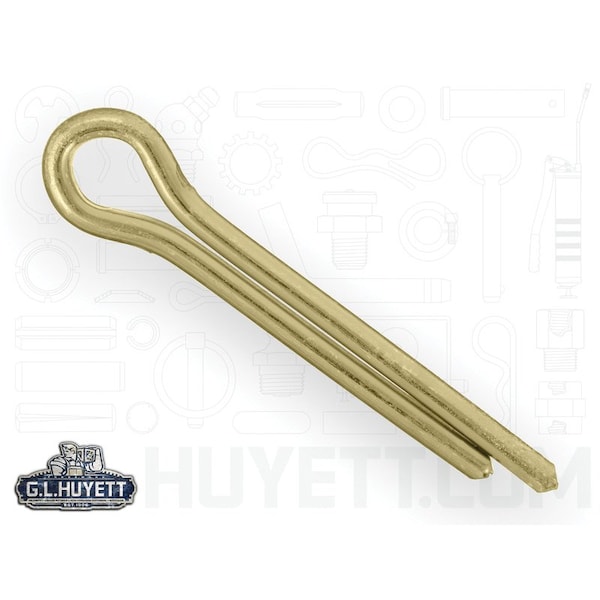 Huyett Cotter Pin, Zinc Yellow Carbon Steel, 0.500 in Dia x 3.000 in Effective Length CPY-500-3000 - main