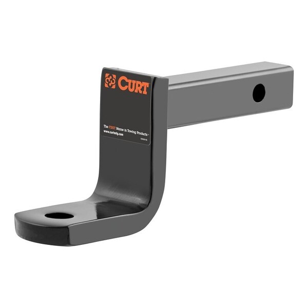 Curt Ball Mount, 7-1/4 in L, 3-1/4 in Drop, 2-5/8 in Rise, Class 2 Hitch, Steel, Powder-Coated 45521 - main