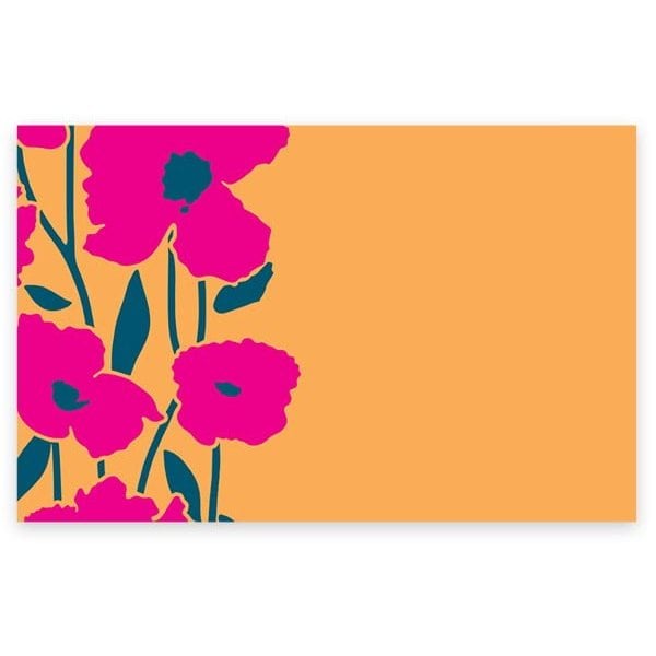 Nashville Wraps Poppies Enclosure Card, 3.5x2.25, 50PK AC7162 - main