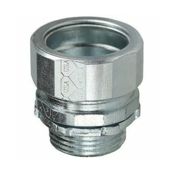Dottie Conduit Fitting Connector, 1 in, Threadless, Steel, Zinc Plated NT100 - main