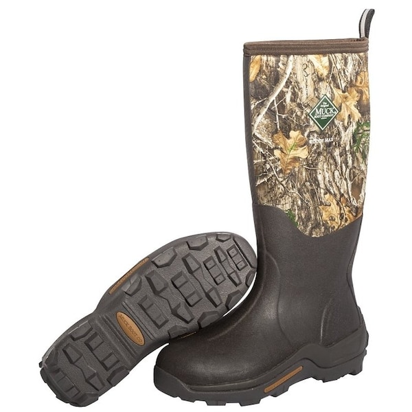 Muck Boot Co Woody Max Series Hunting Boots, 11, BrownRealtree Edge Camo WDM-RTE-RTR-110 - main