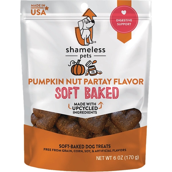 Shameless Pets Pumpkin Nut Partay Soft Baked Dog Treat 6 Oz. 331 - main