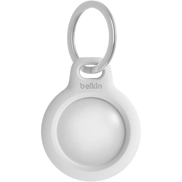Belkin Secure Holder with Key Ring for AirTag - White F8W973btWHT - main
