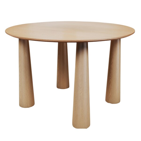Homeroots 45" Natural Solid Wood Round Top Dining Table 721128 - main