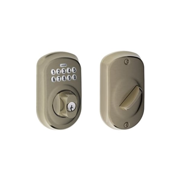 Schlage Residential BE Series Programmable Deadbolts BE365 PLY 620 - main