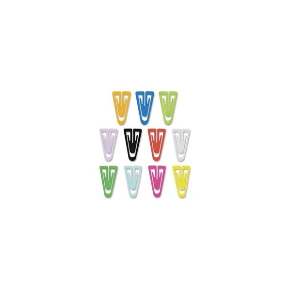 Gem Office Products Triangular Paper Clips - Medium - for Paper, File - Non-magnetic - Assorted - PC0300 - main
