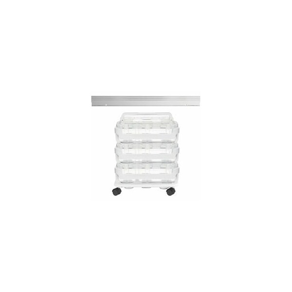 Deflecto Stackable Caddy Organizer Multi-Pack Bundle - 17.30in Height x 16in Width x 11in Depth - Floor - 329003BB - main