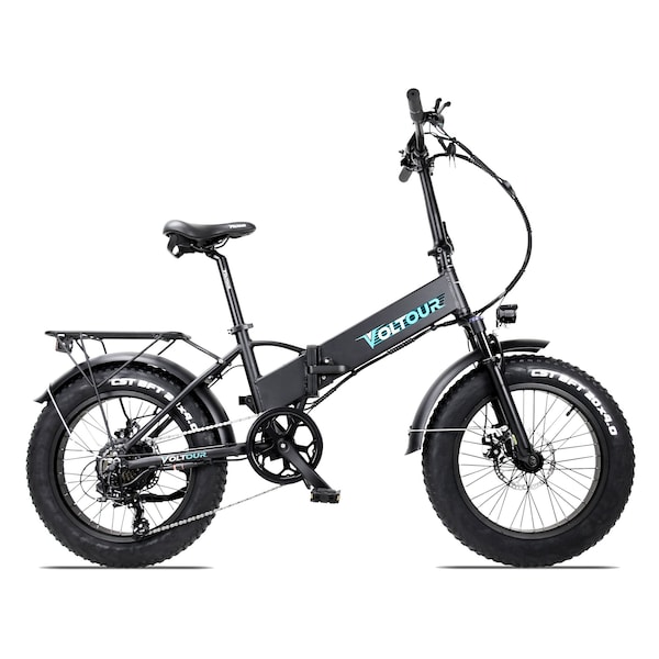 Voltour 20in Folding E-Bike Standard Frame - 750W, Black 20EB-FOLDBLK - main
