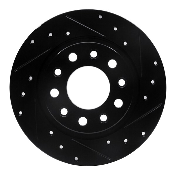 Dynamic Friction Co DFC Brake Rotor - Drilled and Slotted - Black 633-40030R - main