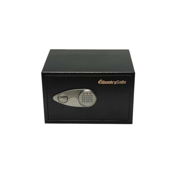 Sentry Safe Electronic Safe w/Lock/Key, 17"x14-3/4"x10-3/5", Black SENX125 - main