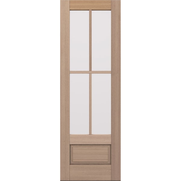 Doornmore G7504, 33.75" x 98" ( 32" Door) Left Hand, Mahogany SDL 4 Lite, 3/4 Lite Exterior Door G7504-SW-3296_1_LI - main