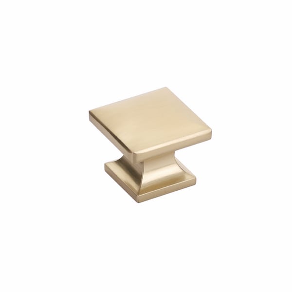 Schaub 1-3/8in Northport Square Cabinet Knob Signature Satin Brass Finish 219-SSB - main