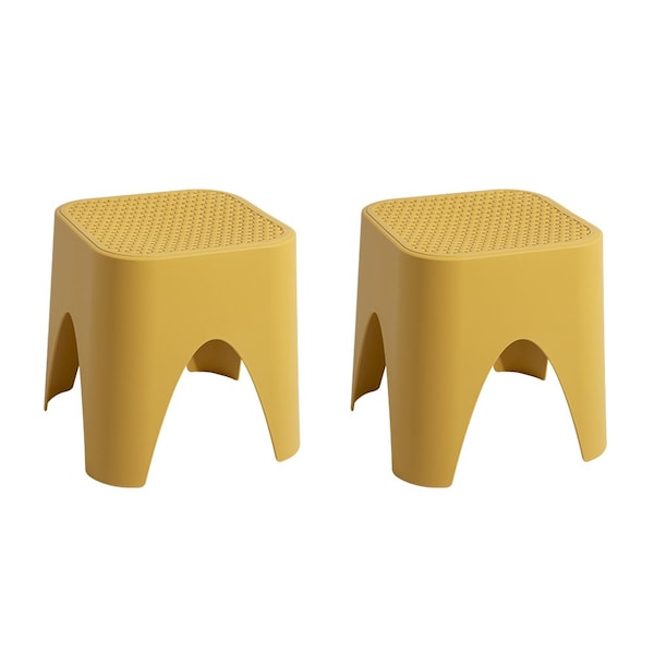 Lagoon Mallorca Stackable Rattan Top Side Table/Ottoman, 2PK 7033YF-ASLGS - main