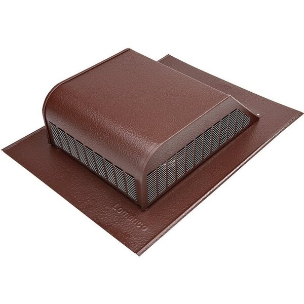 Lomanco LomanCool Static Roof Vent, 16 in OAW, 50 sq-in Net Free Ventilating Area, Aluminum, Brown 750BR - main