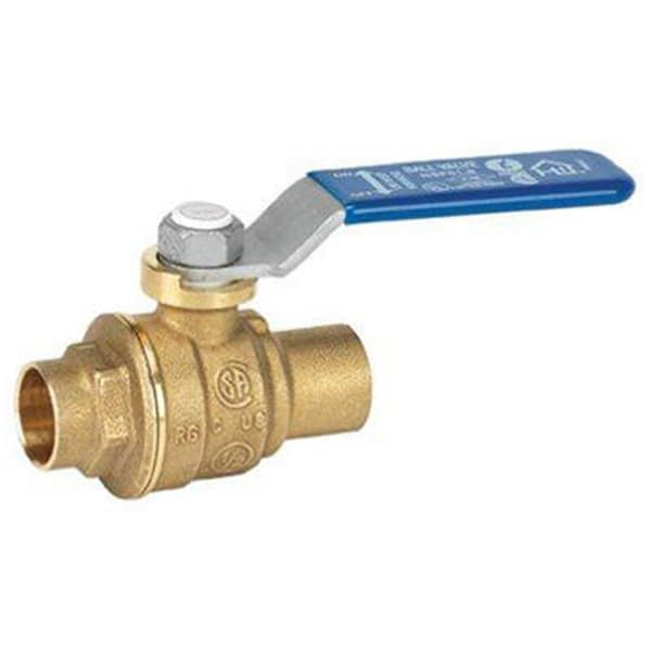 Gourmetgalley 116-4-114-114 1.25 in. Solder Ball Valve GO1630124 - main