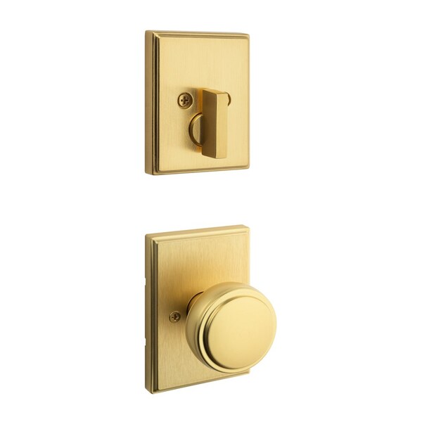 Kwikset Residential Handlesets Single Cylinder Reversible Satin Brass 971SOKTRCT-4 - main