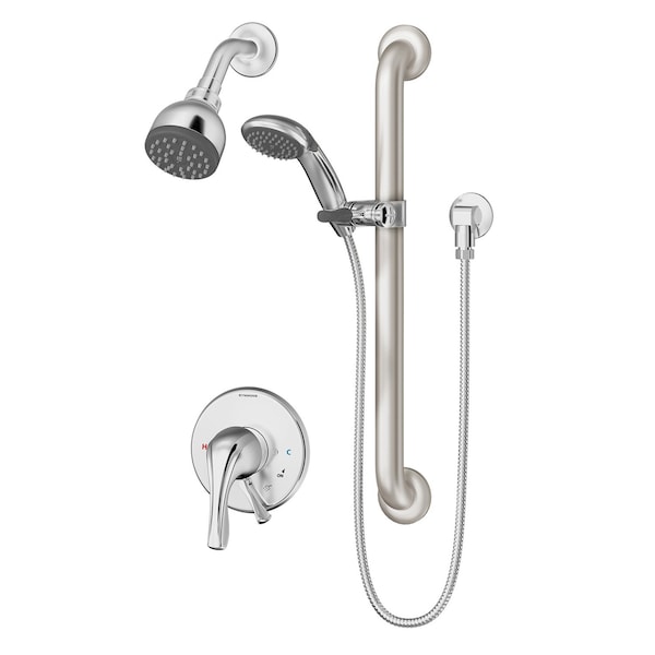 Symmons Origins Single Handle Single Spray Shower Trim Kit - 1.5 GPM (Valve Not Included) S9608PLR15TRM - main