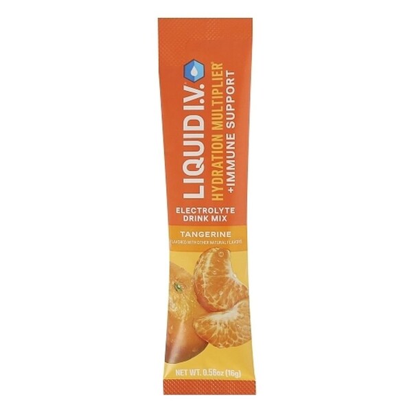 Liquid I.V. Tangerine Immune Support Hydration Multiplier Electrolyte Drink Mix, 1.69 Ounce, 48PK LVM-0304 - main