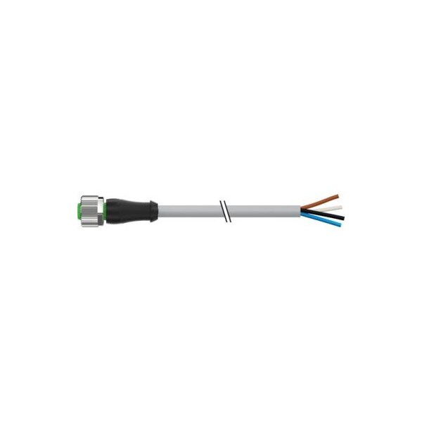 Murrelektronik Cordset, Straight, M12, Gray, 22 AWG, 4A 7000-12221-2341000 - main
