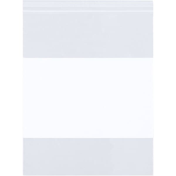Partners Brand White Block Poly Bags, 12" x 15", 6 mil, Clear, 500 PK PB4031 - main