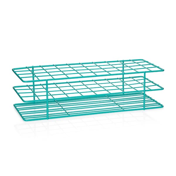 United Scientific United Scientific Coated Wire Rack, 20-25 mm Tubes, 40 Place, Teal CWRTT10 - main