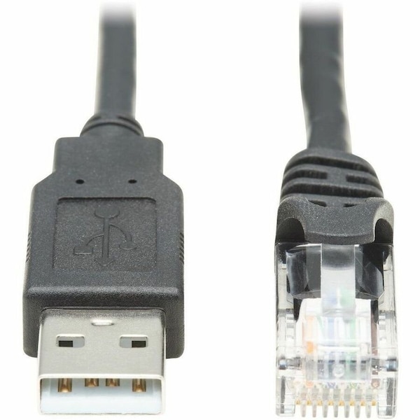 Eaton EATON USB-A To Rj45 Rollover Console Cable M/m, Cisco Compatible, 250 Kbps, 10 Ft. U009-010-RJ45-X - main