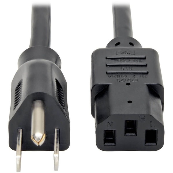 Eaton Tripp Lite Series Desktop Computer Power Cord, NEMA 5-15P to C13, 5-Pack - 10A, 125V, 18 AWG, 2 P030-002-5 - main