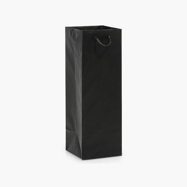 Nashville Wraps Black Matte Gift Bags, Wine 4.5x4.5x13, 10PK MTWMBK - main