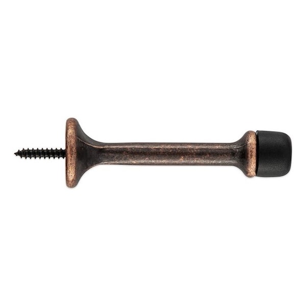 National Hardware 236 Series Rigid Door Stop, 3-1/16 in Projection, Zinc, Antique Bronze N830-548 - main