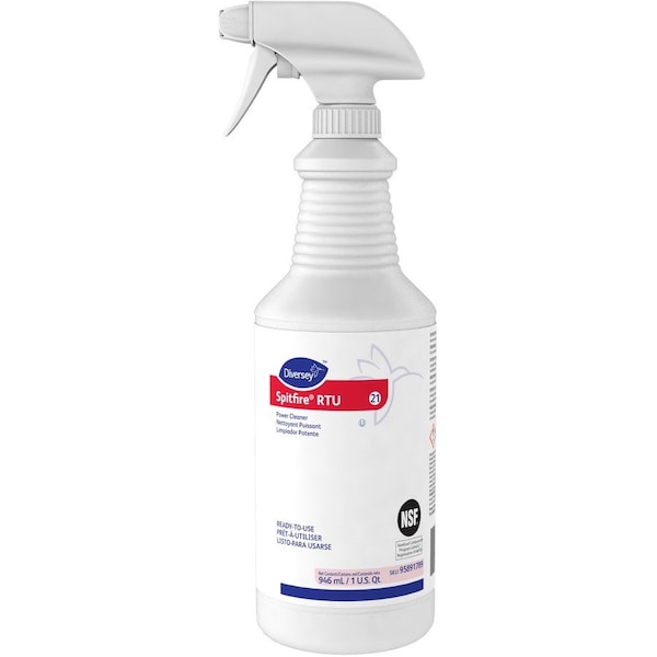 Diversey Cleaner/Degreaser, 32 Oz Trigger Spray Bottle, Liquid, Red, 12 PK 95891789 - main