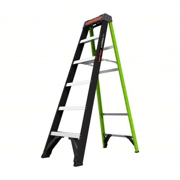 Little Giant Ladders A-Frame Stepladder, Fiberglass, 6 ft, 10.3 ft 15766-001 - main