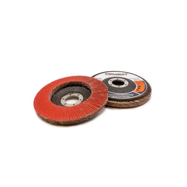 Renegade Products Usa Ceramic Shredder High Density Flap Discs 4-1/2" x 7/8", Type 29, 120 Grit DF4.5X7/8X120SHREDDER - main