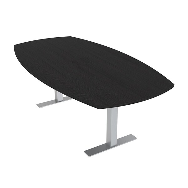 Skutchi Designs Arc Boat Conference Table With Power, 48 in W, 84 in L HAR-ABOT-48X84-T-U999ST19-NA - main