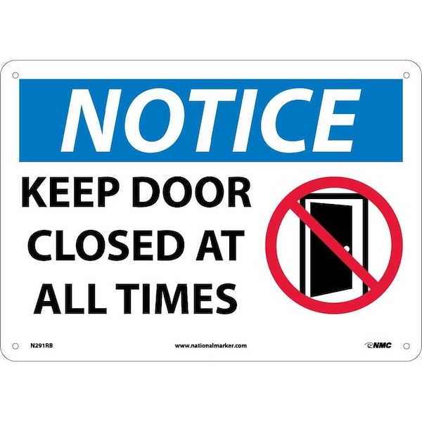 Nmc Notice Keep Door Closed At All Times Sign, N291RB N291RB - main