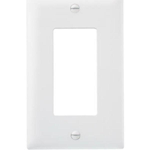 Legrand TradeMaster TP Wallplate, 4.6875 in L, 2.937 in W, 1 -Gang, Nylon, White, 10PK TP26WCP10 - main