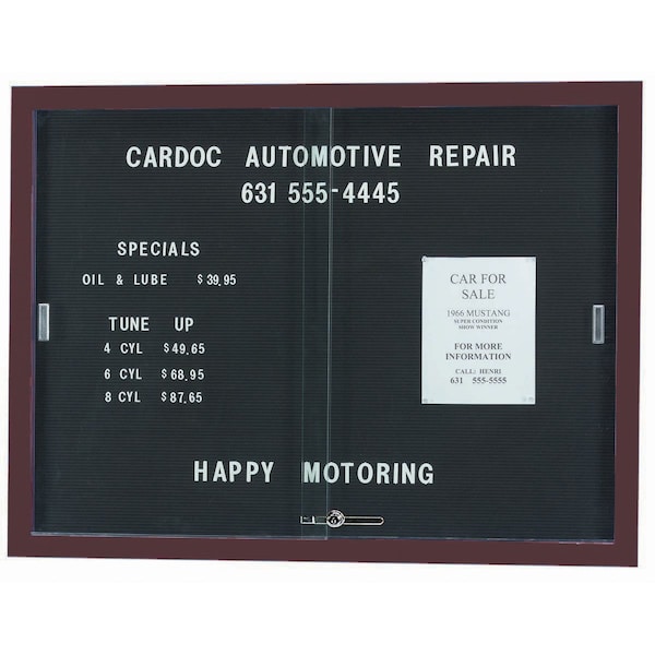 Aarco Felt, PowderCoatedBronzeAnodized, 36''Hx48''W SDC3648BA - main