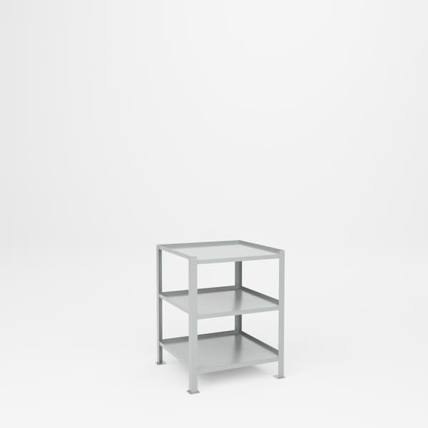 Pucel Utility Table, Three Shelf, 23 in W x 24 in D x 31 in H, Light Blue TU-2324-3 - main