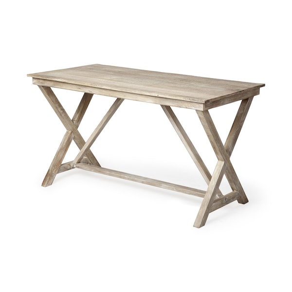 Homeroots 54" Brown Writing Desk 380201 - main