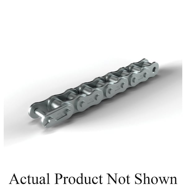 Hkk Chain Riveted Single Pitch Roller chain, 50 ft OAL, 5/8 P, 0.4 Dia x 3/8 in W Roller, 304 SS SR050R1B - main