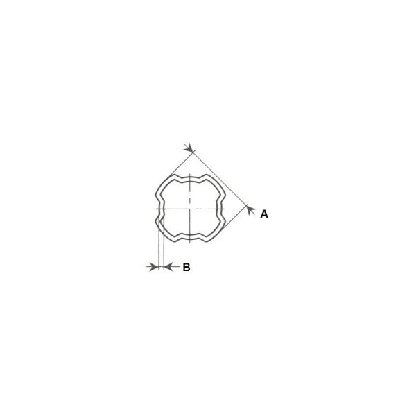 A & I Products Outer Drive Tube 59" x2.2" x2.2" A-BP122251500 - main