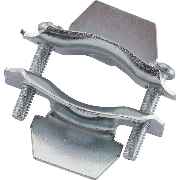 Halex 1/2'' Galvanized Steel 2-Piece Clamp Connector, 5PK 26510 - main