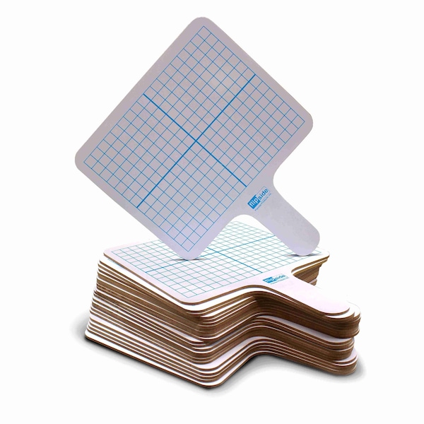 Flipside Rectangular Graph Dry Erase Answer Paddle - Class Pack of 24 18244 - main