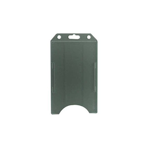 Brady BADGE HOLDER, FROSTED CLEAR, VERTICAL, SEMI-RIGID, CARD HOLDER W/SLOT AND CHAIN, W/4TH SIDE RAIL 1840-8160 - main