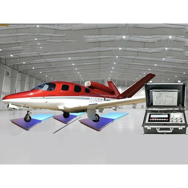 Prime Systems New Prime Scales Airplane Scale kit with matching ramps 15,000 lb PS-AF-15K - main