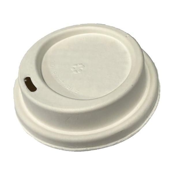 Rdi Cup Lids Bagasse 10oz and 12oz Cups 1000cs, 1000PK LID-BGS-M90 - main