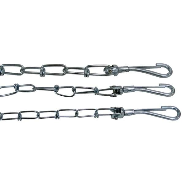 Boss Pet PDQ Pet TieOut Chain, Twist Link, 20 ft L BeltCable, Steel, For Large Dogs up to 60 lb 43720 - main